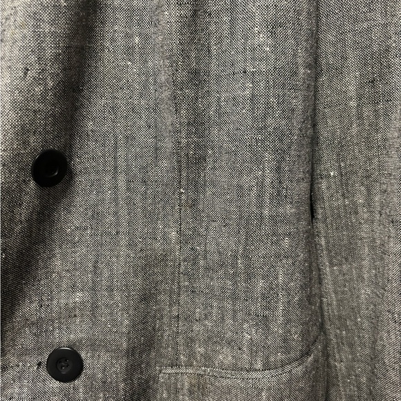 Neiman Marcus 100% silk Blazer Gray Tweed Career Jacket Plus Size 18W - Picture 3 of 5